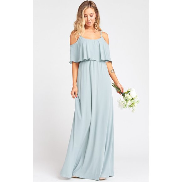 Show Me Your‎ Mumu Caitlin Ruffle Maxi Dress M - Picture 1 of 10